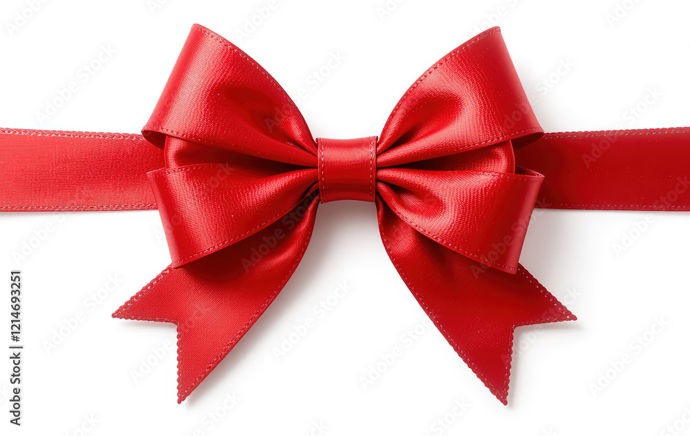 Red bow isolated on white background, Transparent Background PNG Red bow isolated on white background, Transparent Background PNG