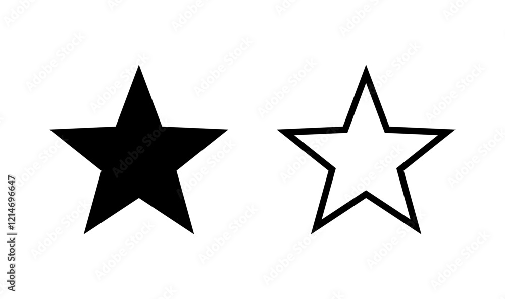 Star icon logo design. rating sign and symbol. favourite star icon