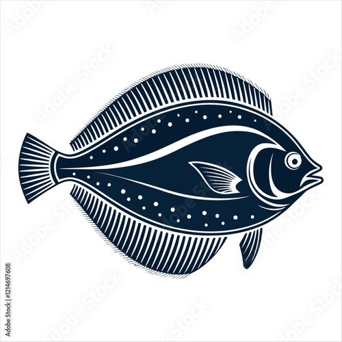 flounder vector art design 