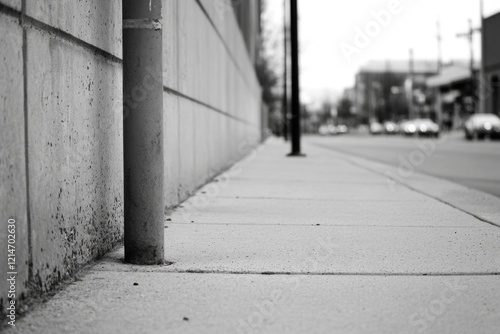 Wallpaper Mural A black and white photo of an urban street corner with a sense of nostalgia Torontodigital.ca