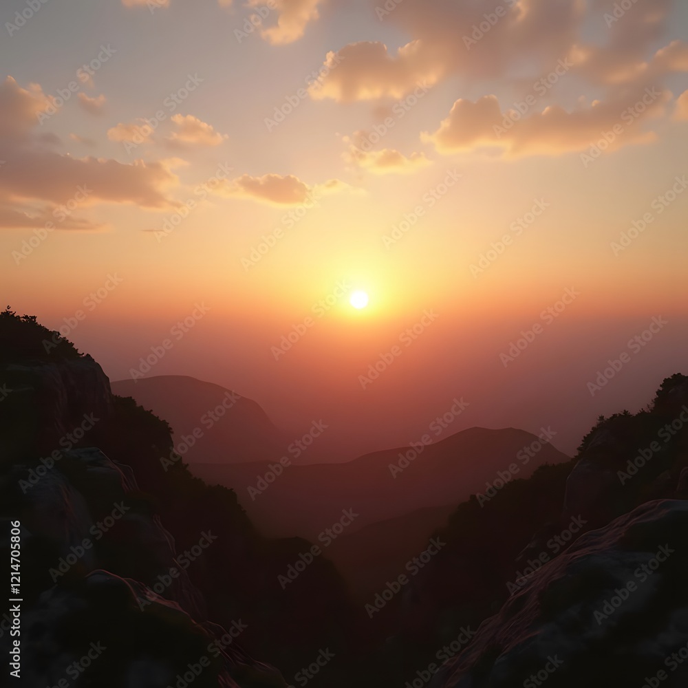 Obraz premium Sunset Radiance Capturing Health in a Studio at Golden Hour