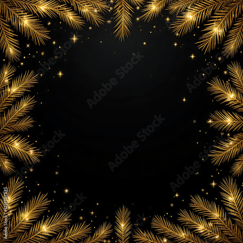 christmas tree with fireworks