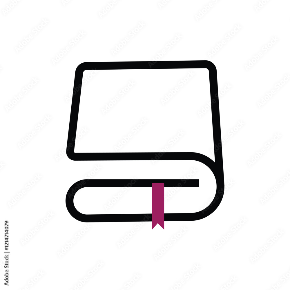 Blanket folded icon in black outline style Blanket folded icon in black outline style