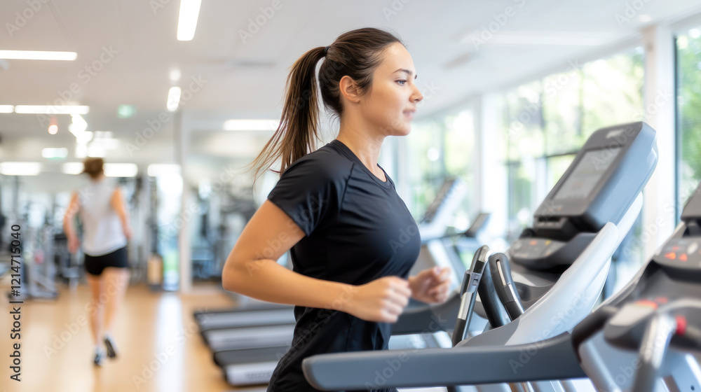Australian woman doing exercise workout in a modern gym equipment, healthy lifestyle Australian woman doing exercise workout in a modern gym equipment, healthy lifestyle