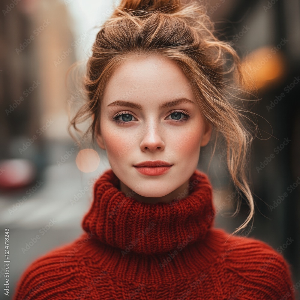 Stylish woman with natural beauty outdoors. Stylish woman with natural beauty outdoors.