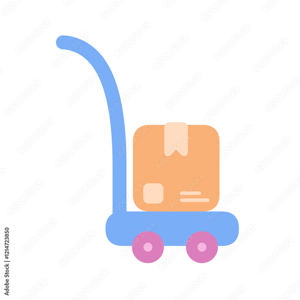 Fototapeta premium cute online shopping store illustration 