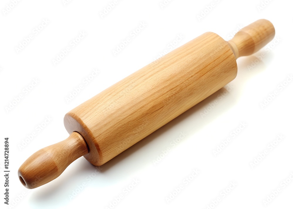 wooden rolling pin isolated on a white background wooden rolling pin isolated on a white background