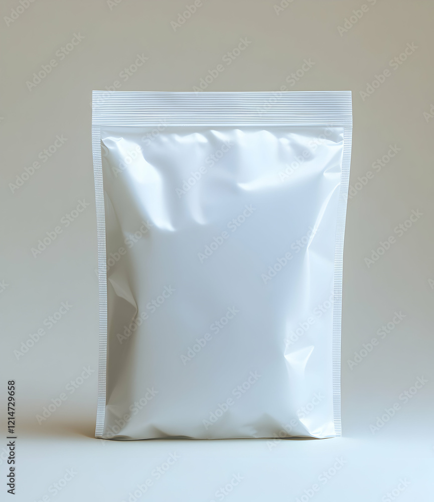 Blank White Stand Up Pouch Packaging Mockup Blank White Stand Up Pouch Packaging Mockup