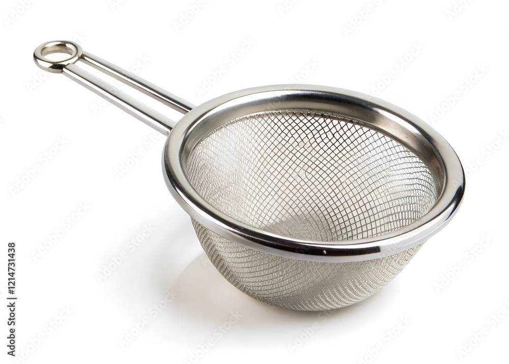 stainless steel colander isolated on a white background stainless steel colander isolated on a white background