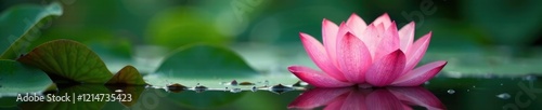 delicate pink lotus water flower blooms in shallow pool, nature, pink flower, flower