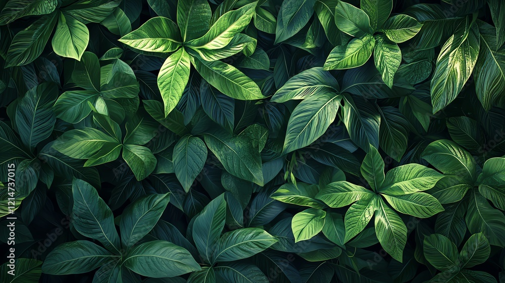 A lush arrangement of various green leaves with rich textures, creating a vibrant, natural backdrop. A lush arrangement of various green leaves with rich textures, creating a vibrant, natural backdrop.