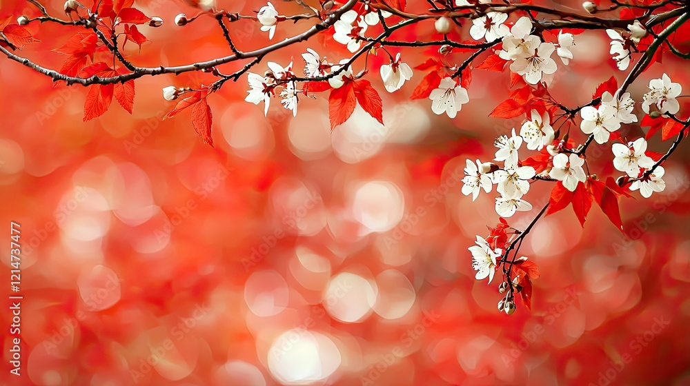 Obraz premium Cherry blossom bloom nature floral spring close-up