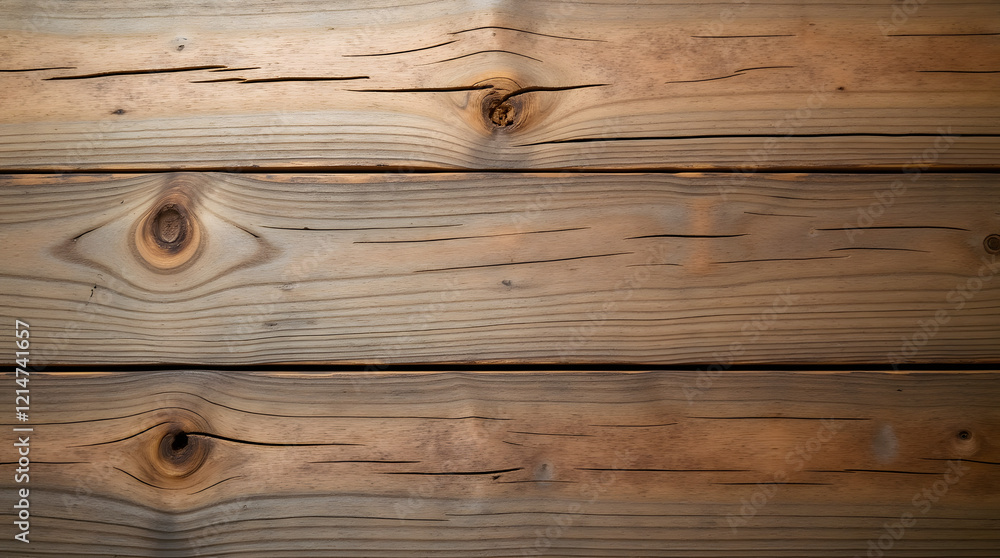 Fototapeta premium Wood Surface Background with Natural Cracks and Textures .