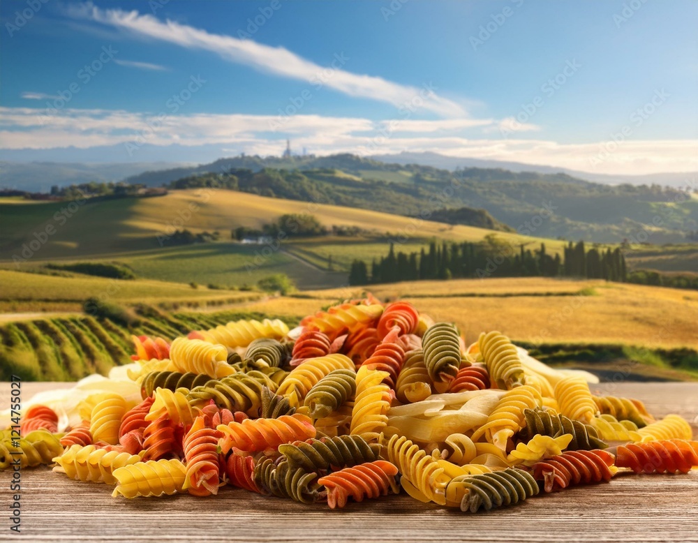 colourful pasta