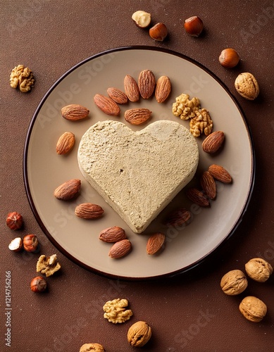Obraz na płótnie Heart shaped halva w salonie
