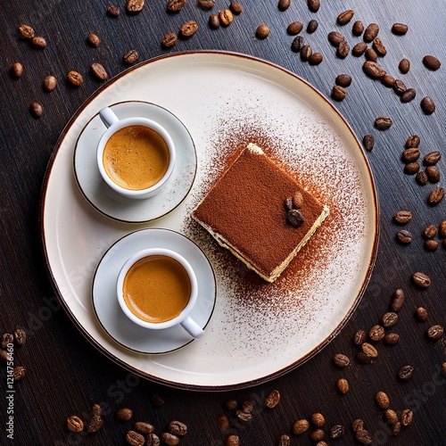 Obraz na płótnie cake and coffee w salonie