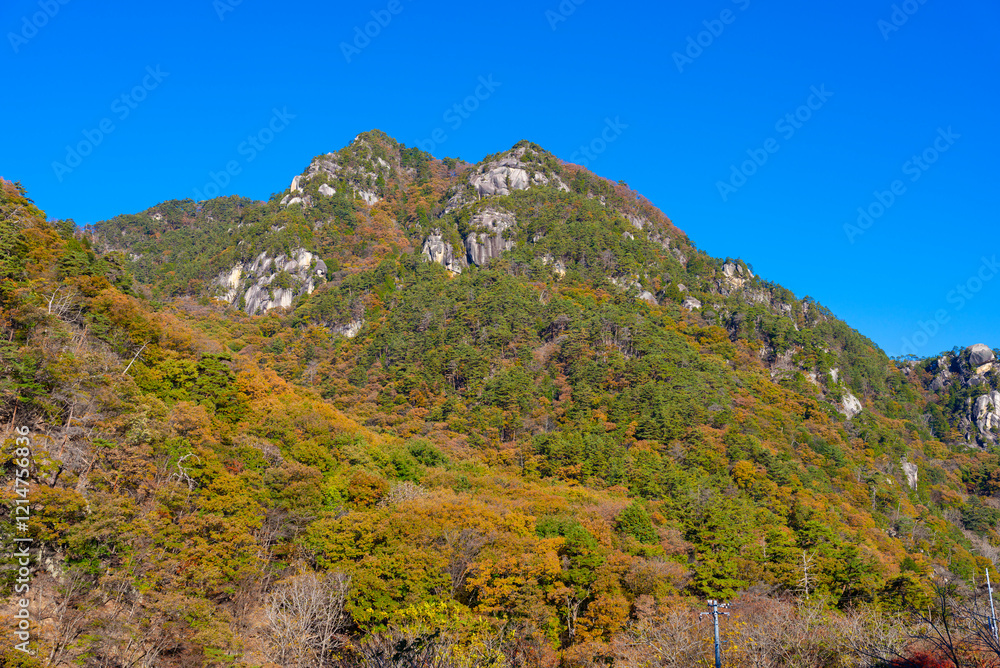 Fototapeta premium 紅葉シーズンの昇仙峡