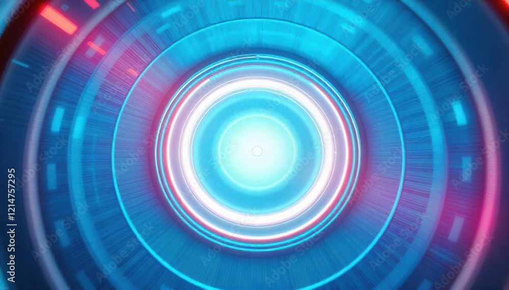 Glowing Concentric Circles Futuristic Technology Background Abstract Digital Art Glowing Concentric Circles Futuristic Technology Background Abstract Digital Art