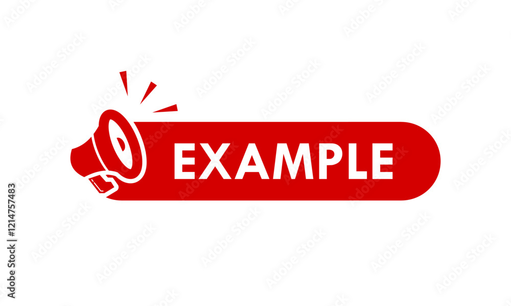 Obraz premium Example design logo template illustration