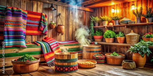 Authentic Mexican & Indian Sauna Hut, Traditional Healing Ritual, Herbal Steam, Relaxation, Wellness photo