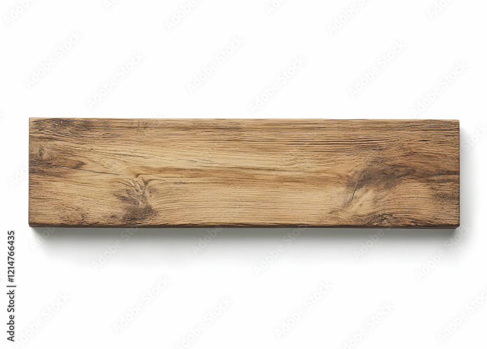 Rectangular Wooden Plank: Natural Brown Wood Texture Rectangular Wooden Plank: Natural Brown Wood Texture
