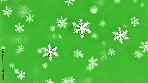 Wallpaper Mural Falling Snow on Green Screen Background 4K. Isolated Snowfall and Snowflakes on a Green Screen. Chroma Key Green Screen Alpha Channel Background. Motion Graphic Video Animation Torontodigital.ca