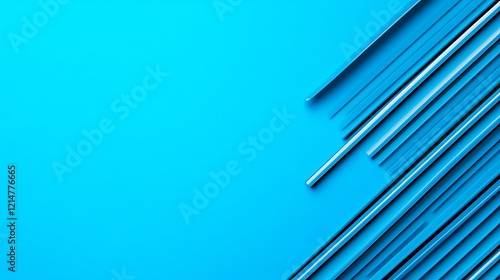 Wallpaper Mural Simple minimalist vents aligned diagonally on a bright blue background Torontodigital.ca