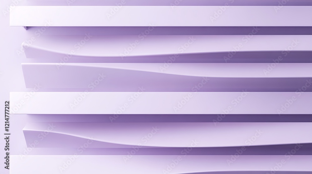 Fototapeta premium Minimalist vents in a row creating a pattern on a light purple background