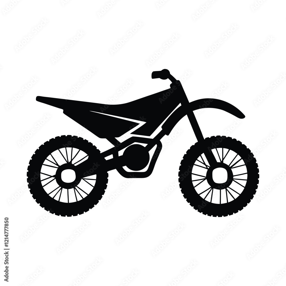 Obraz premium streamlined enduro bike motorcycle isolated on white