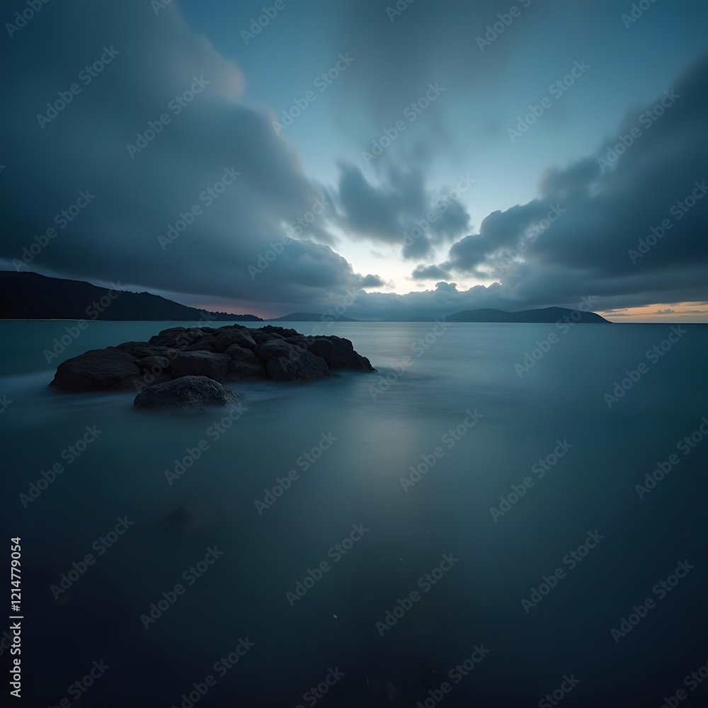 Whispers of the Twilight Abstract Island Composition Whispers of the Twilight Abstract Island Composition