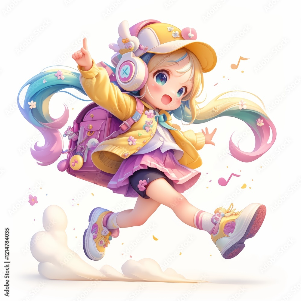 A pastel illustration of cute cartoon in a children's book style, created as a generative artwork using AI. A pastel illustration of cute cartoon in a children's book style, created as a generative artwork using AI.
