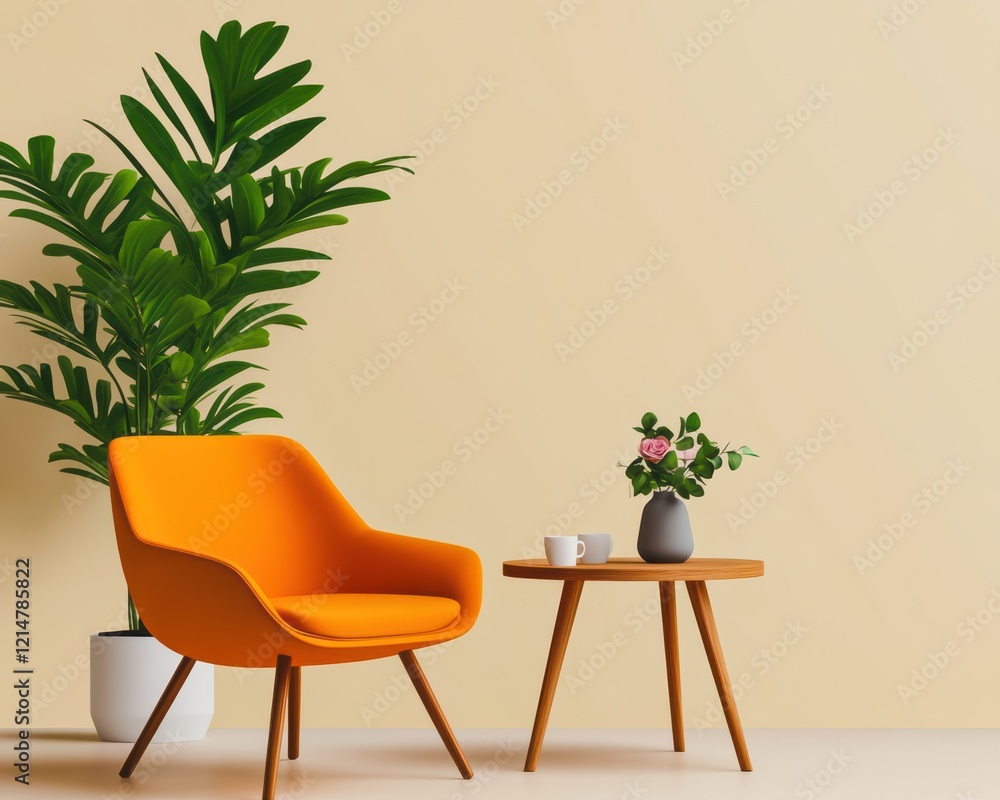 Fototapeta premium Cozy Corner A Contemporary Living Space