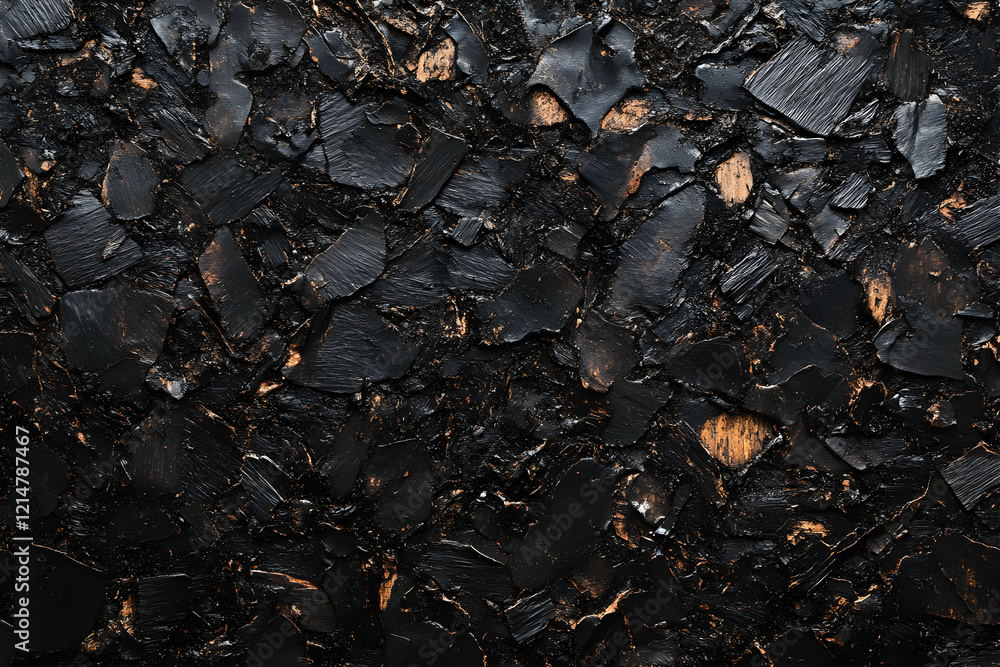 Abstract Dark Texture: Black and Brown Fragments Abstract Dark Texture: Black and Brown Fragments