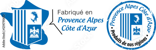 Logo fabriqué en Provence Alpes Côte d'Azur, produits de nos régions