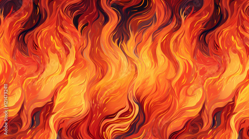 Fiery Abstract Background: ...
