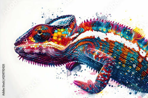 Vibrant Chameleon Shows Off...