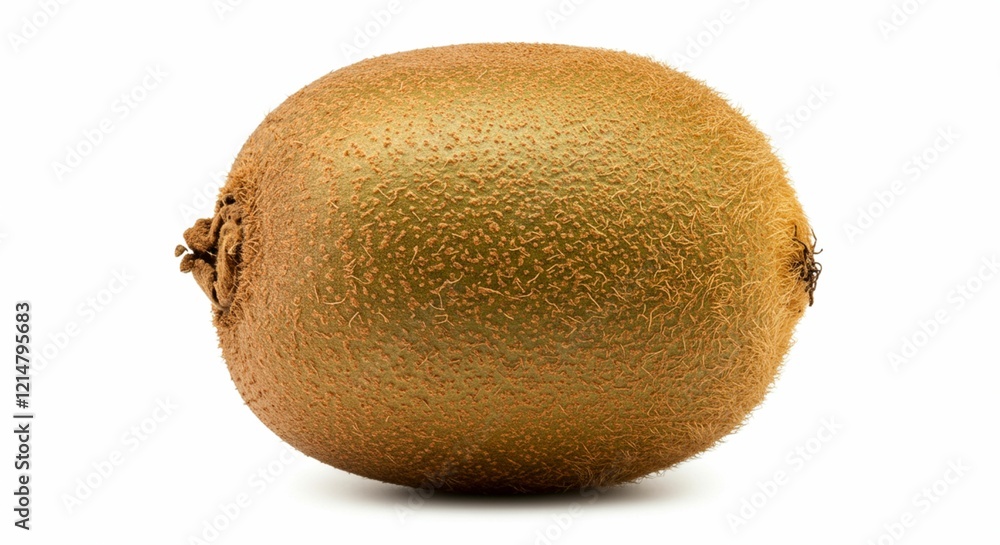 Fresh Ripe Brown Kiwi Fruit Isolated on White Background Healthy Food Fresh Ripe Brown Kiwi Fruit Isolated on White Background Healthy Food