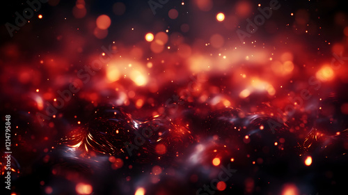 Abstract Red Background Cre...