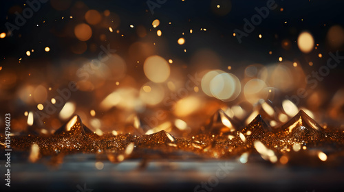 Golden Glitter Sparkles Shi...