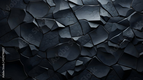 Abstract 3D Rendered Dark C...