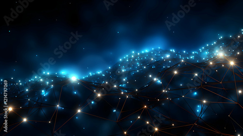 Abstract 3D landscape illum...
