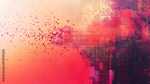 Abstract Pink and Purple Ba...