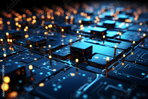 Futuristic Circuit Board Sh...