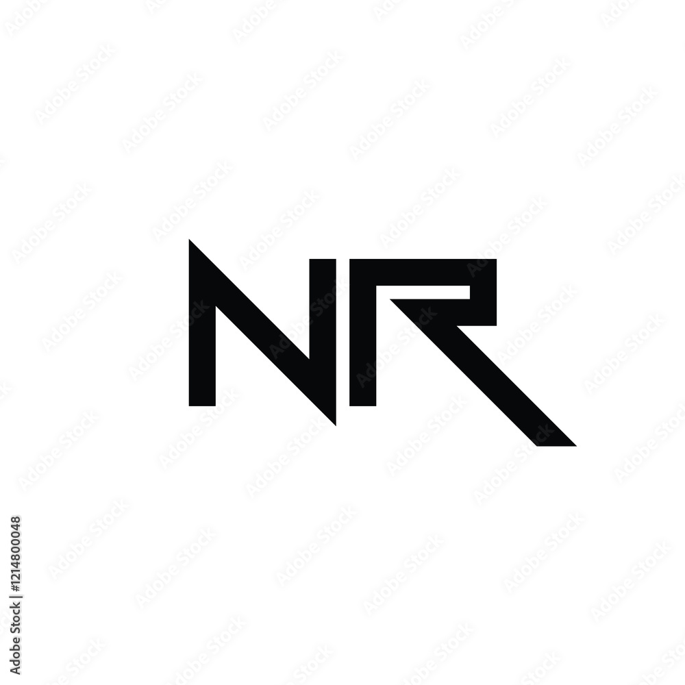 NR monogram logo design letter text name symbol monochrome logotype alphabet character simple logo NR monogram logo design letter text name symbol monochrome logotype alphabet character simple logo