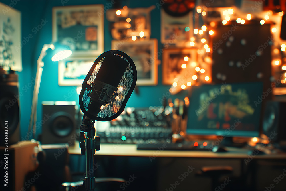 Studio Microphone Setup: Cozy Recording Space Studio Microphone Setup: Cozy Recording Space