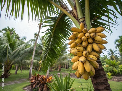 Wallpaper Mural bananas growing on a tree Torontodigital.ca