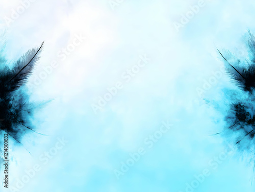 Dark Feathers Gracefully Fr...
