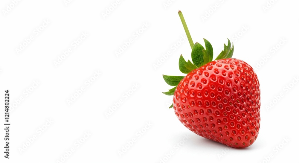 Fresh Red Strawberry Isolated on White Background Food Photography Fresh Red Strawberry Isolated on White Background Food Photography