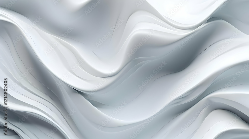 Abstract White Waves Flow Smoothly Creating an Elegant Background Abstract White Waves Flow Smoothly Creating an Elegant Background