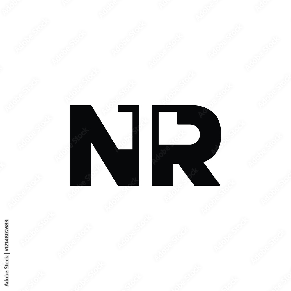 NR monogram logo design letter text name symbol monochrome logotype alphabet character simple logo NR monogram logo design letter text name symbol monochrome logotype alphabet character simple logo